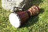 Djembe, indonezyjski bęben, wys. 60cm, śred. 26cm - rzeźbiony Zdjęcie