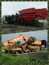Niskopodwoziowy Ponadgabarytowy transport maszyn rolniczych Zdjęcie
