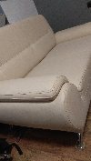 Sofa dwuosobowa biała Zdjęcie