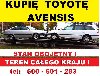 Kupię Toyotę Avensis D4D TD T22 Skup Toyot 2.0 Cały Kraj poszukuję Samochody Osobowe