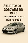 Kupimy Toyotę Auto skup Toyota /Każdy model, każde auto! Zdjęcie